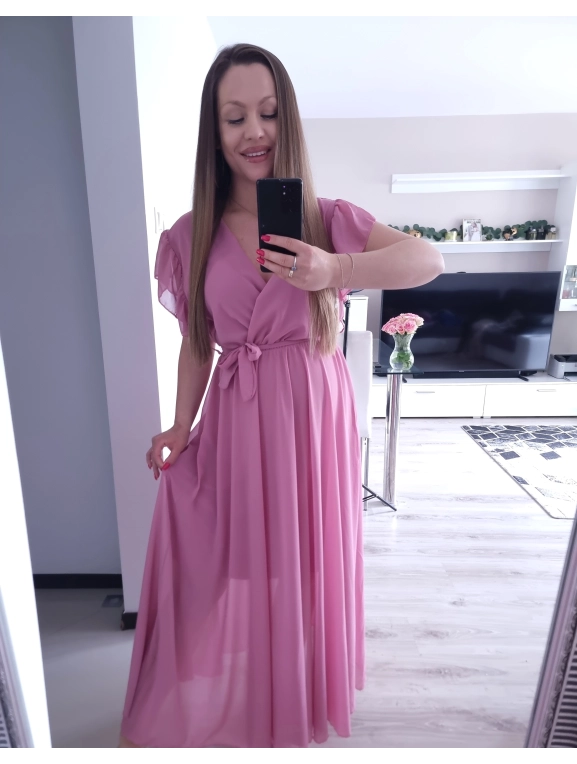 Sukienka AMARENO MAXI cukierkowy roz