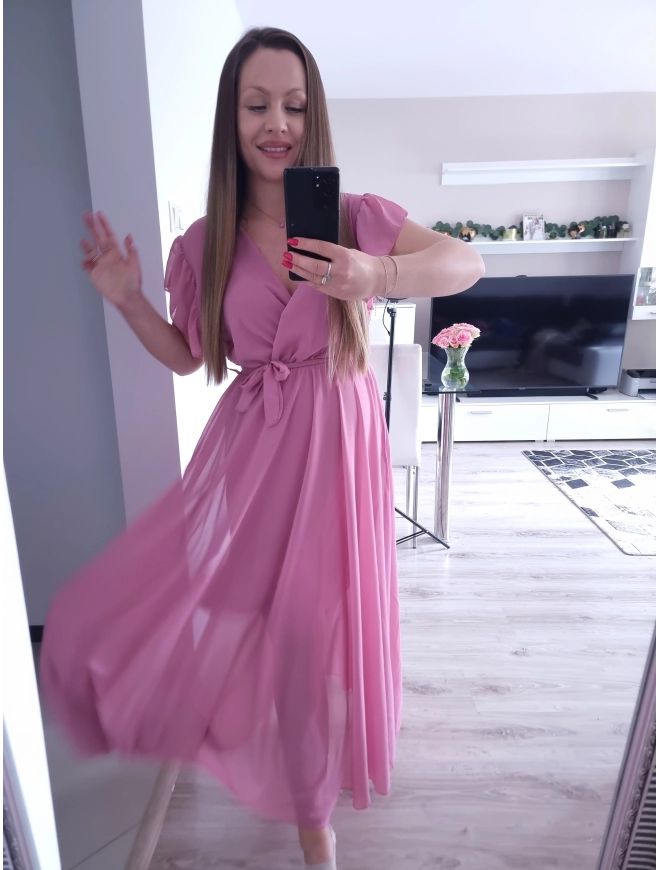 Sukienka AMARENO MAXI cukierkowy roz