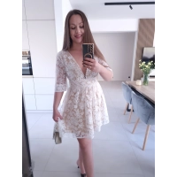 Sukienka LEA koktajlowa rozmiar M koronkowa