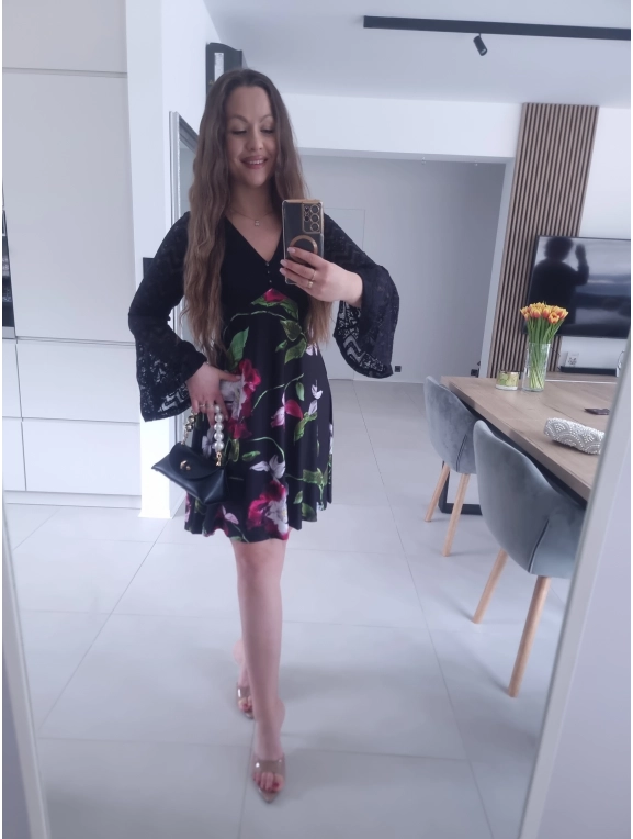 Sukienka SONIA z koronką casual S M L