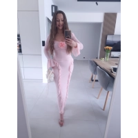 Sukienka maxi ISAMA siateczkowa ciążowa wieczorowa