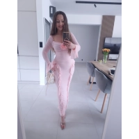 Sukienka maxi ISAMA siateczkowa ciążowa wieczorowa