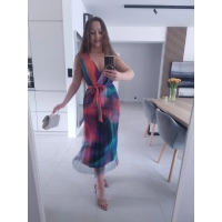 Sukienka NELA plisowana siateczkowa midi S M L