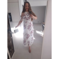 Sukienka siateczkowa ELLA maxi koktajlowa S M L