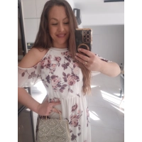 Sukienka siateczkowa ELLA maxi koktajlowa S M L