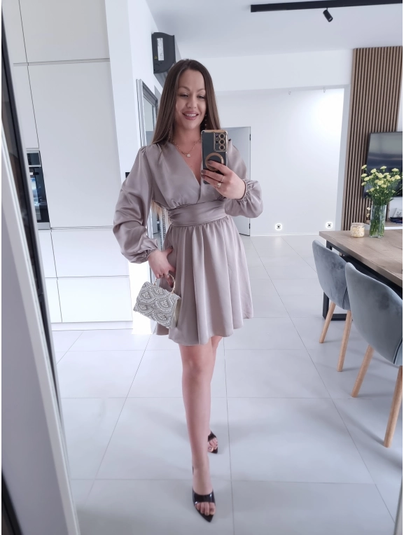 Sukienka satynowa TEYLOR S M L