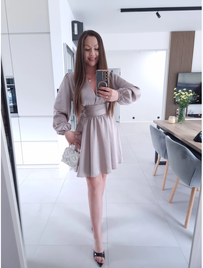 Sukienka satynowa TEYLOR S M L