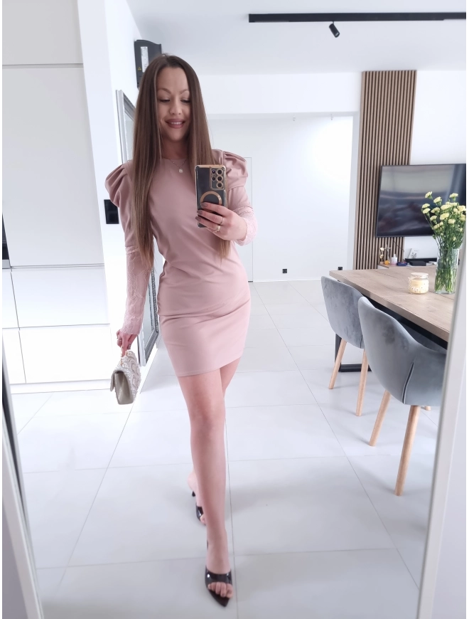 Sukienka IVONE koronka trapezowa S M L