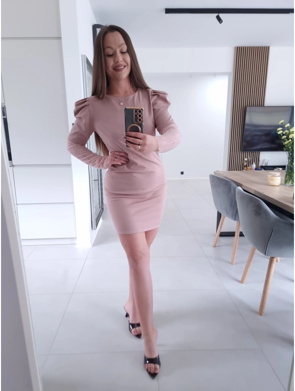 Sukienka IVONE koronka trapezowa S M L