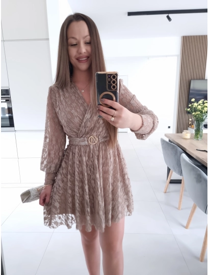 Sukienka PRINCESA M L XL KORONKOWA koktajlowa