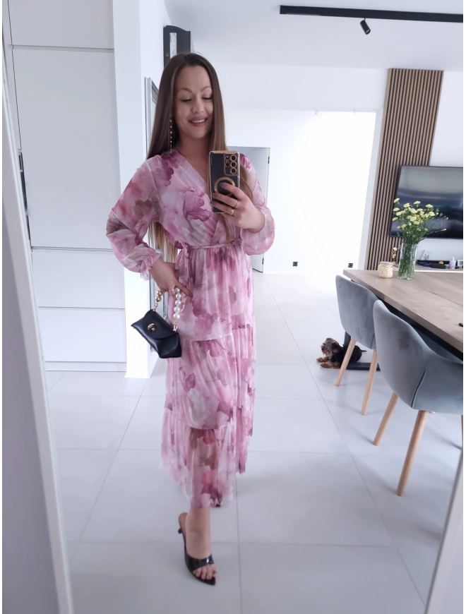 Sukienka MIQUEL siateczkowa maxi L XL XXL