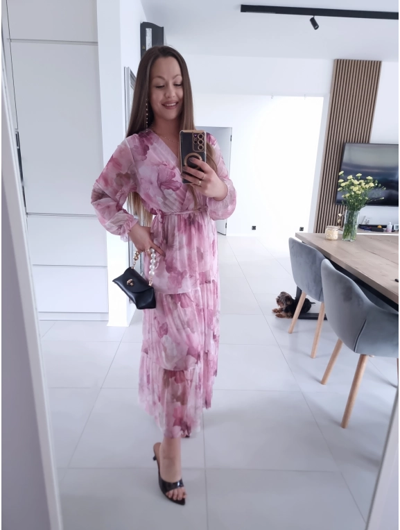 Sukienka MIQUEL siateczkowa maxi L XL XXL