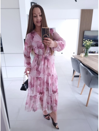 Sukienka MIQUEL siateczkowa maxi L XL XXL