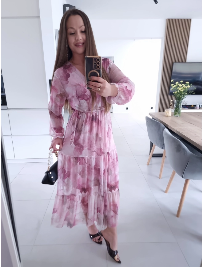 Sukienka MIQUEL siateczkowa maxi L XL XXL