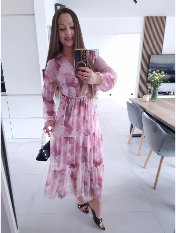 Sukienka MIQUEL siateczkowa maxi L XL XXL