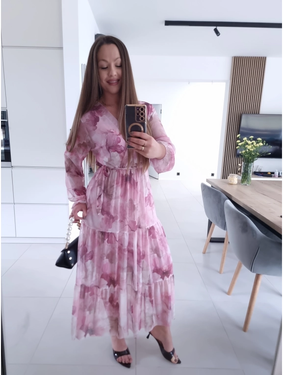 Sukienka MIQUEL siateczkowa maxi L XL XXL