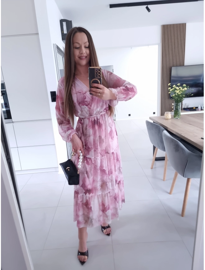 Sukienka MIQUEL siateczkowa maxi L XL XXL