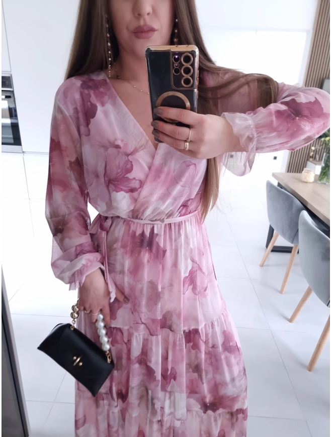 Sukienka MIQUEL siateczkowa maxi L XL XXL