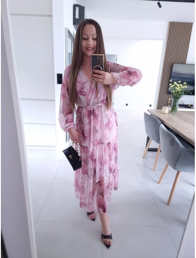 Sukienka MIQUEL siateczkowa maxi L XL XXL