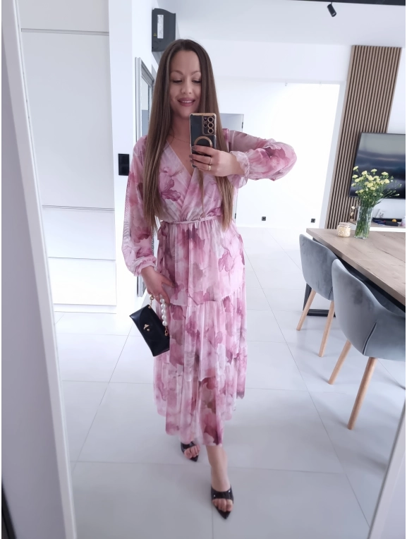 Sukienka MIQUEL siateczkowa maxi L XL XXL