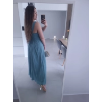 Sukienka CHARLOTTA MAXI szmaragdowa koronka wieczorowa