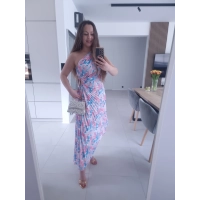 Sukienka plisowana asymetryczna M L NADIA