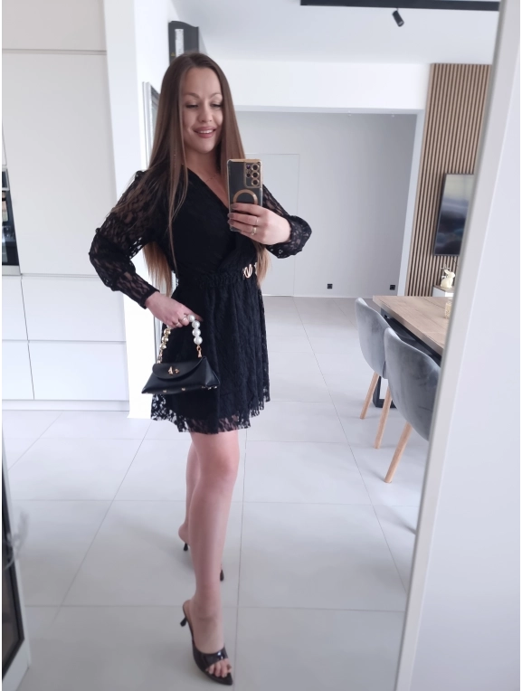 Sukienka PRINCESA M L XL KORONKOWA koktajlowa