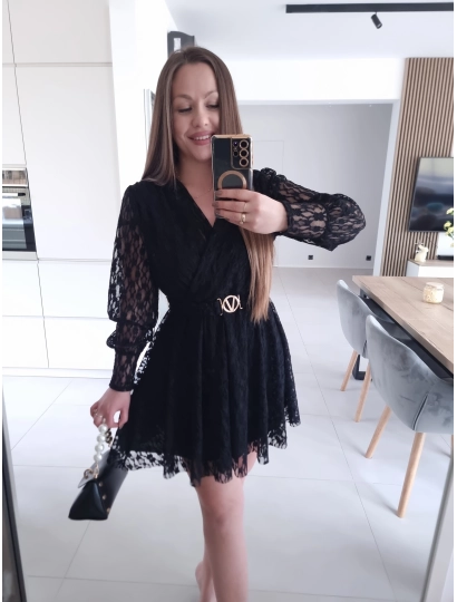 Sukienka PRINCESA M L XL KORONKOWA koktajlowa