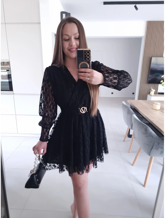 Sukienka PRINCESA M L XL KORONKOWA koktajlowa