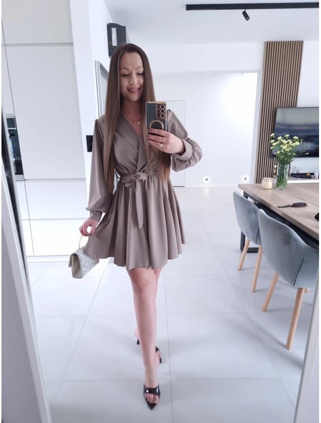 SSukienka LESIA L XL XXL koktajlowa na komunie wesele