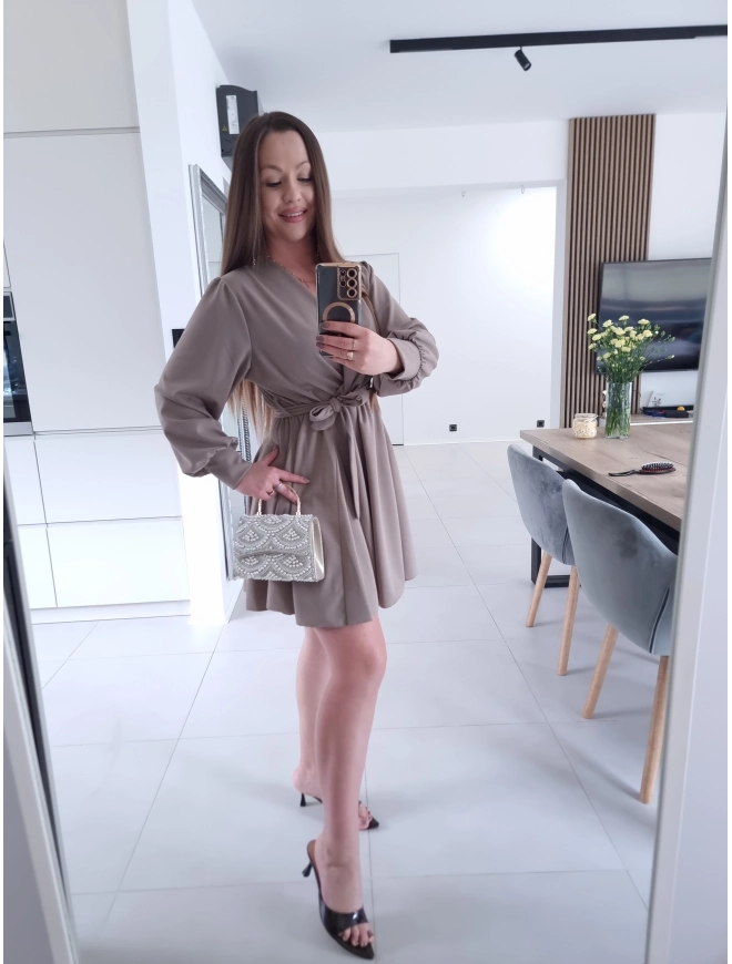 SSukienka LESIA L XL XXL koktajlowa na komunie wesele