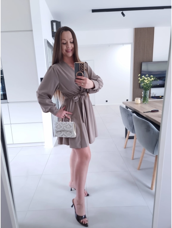 SSukienka LESIA L XL XXL koktajlowa na komunie wesele