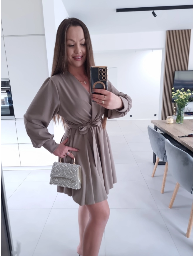 SSukienka LESIA L XL XXL koktajlowa na komunie wesele