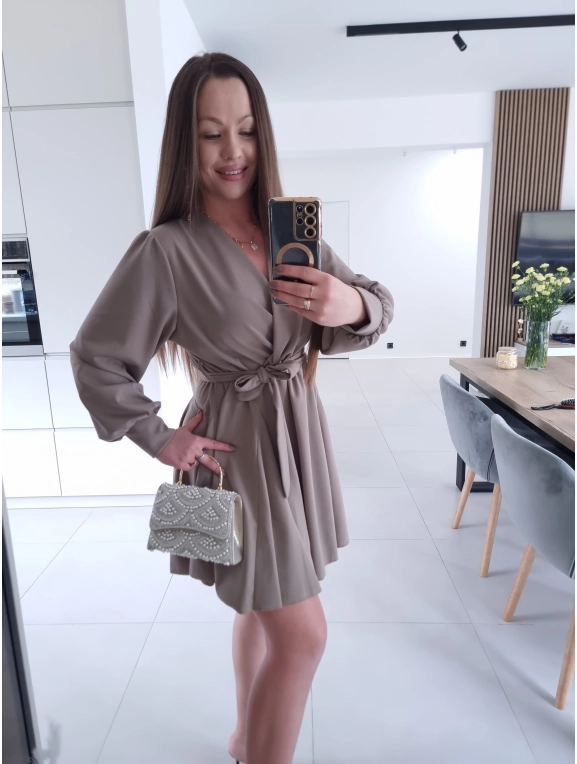 SSukienka LESIA L XL XXL koktajlowa na komunie wesele