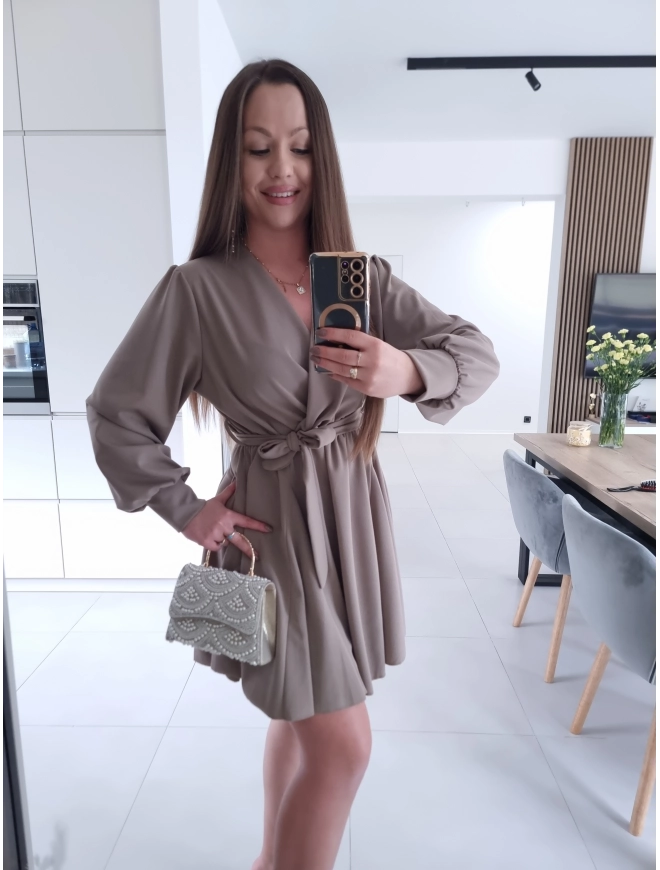 SSukienka LESIA L XL XXL koktajlowa na komunie wesele