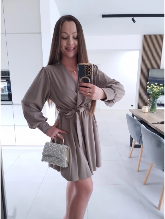 SSukienka LESIA L XL XXL koktajlowa na komunie wesele