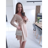 Sukienka PRETTY WOMAN  koktajlowa elegancka marszczona