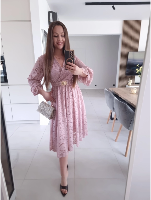 Sukienka MIDI GLAM koronkowa L XL XXL PLUS SIZE