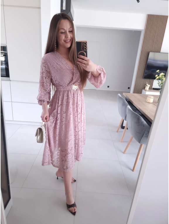 Sukienka MIDI GLAM koronkowa L XL XXL PLUS SIZE