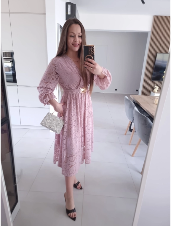 Sukienka MIDI GLAM koronkowa L XL XXL PLUS SIZE