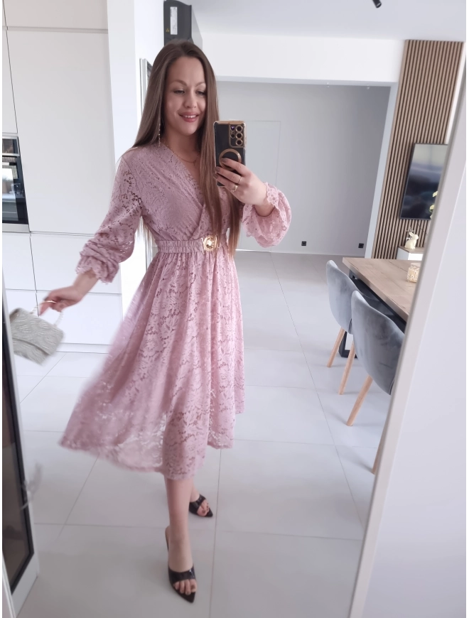 Sukienka MIDI GLAM koronkowa L XL XXL PLUS SIZE