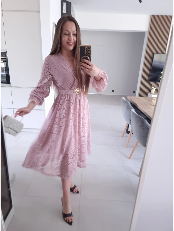 Sukienka MIDI GLAM koronkowa L XL XXL PLUS SIZE