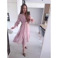 Sukienka MIDI GLAM koronkowa L XL XXL PLUS SIZE