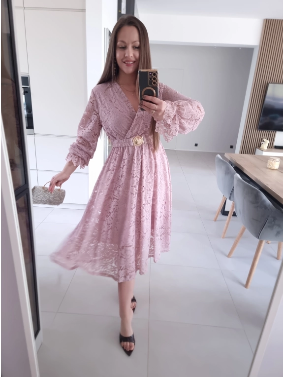 Sukienka MIDI GLAM koronkowa L XL XXL PLUS SIZE