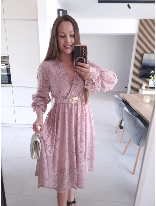 Sukienka MIDI GLAM koronkowa L XL XXL PLUS SIZE