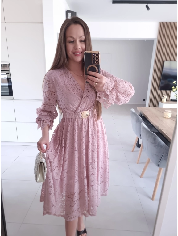 Sukienka MIDI GLAM koronkowa L XL XXL PLUS SIZE