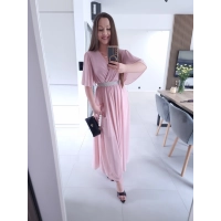 Sukienka siateczkowa SEPHORA MAXI brudny róż L XL XXL