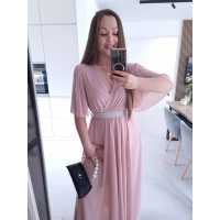 Sukienka siateczkowa SEPHORA MAXI brudny róż L XL XXL