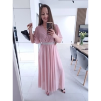 Sukienka siateczkowa SEPHORA MAXI brudny róż L XL XXL