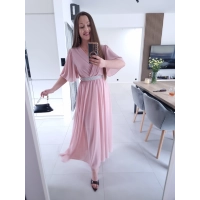 Sukienka siateczkowa SEPHORA MAXI brudny róż L XL XXL
